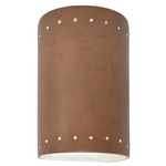 Ambiance 5990 Cylinder Down Wall Sconce - Terra Cotta