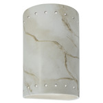 Ambiance 5990 Cylinder Dark Sky Wall Sconce - Carrara Marble