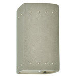 Ambiance 0925 Perforated Outdoor Wall Sconce - Celadon Green Crackle