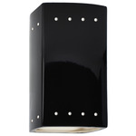 Ambiance 0925 Perforated Wall Sconce - Gloss Black