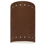 Ambiance 5990 Cylinder Down Wall Sconce - Real Rust