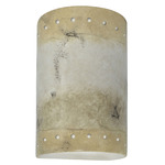 Ambiance 5990 Cylinder Dark Sky Wall Sconce - Greco Travertine