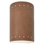 Ambiance 5990 Cylinder Dark Sky Wall Sconce - Terra Cotta