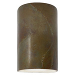 Ceramic Cylinder Up / Down Wall Sconce - Tierra Red Slate