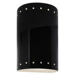 Ambiance 5990 Cylinder Dark Sky Wall Sconce - Gloss Black