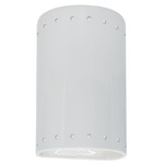 Ambiance 5990 Cylinder Down Wall Sconce - Gloss White