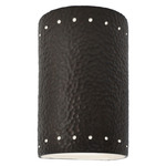 Ambiance 5990 Cylinder Dark Sky Wall Sconce - Hammered Iron