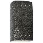 Ambiance 0925 Perforated Outdoor Wall Sconce - Hammered Pewter