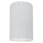 Ambiance 5990 Cylinder Dark Sky Wall Sconce - Gloss White