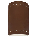 Ambiance 5990 Cylinder Dark Sky Wall Sconce - Real Rust