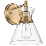 Malta Wall Sconce - Brushed Champagne Bronze / Clear