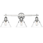Orwell Bathroom Vanity Light - Chrome / Clear