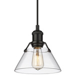 Orwell Pendant - Matte Black / Clear