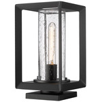 Smyth Outdoor Pier Mount - Natural Black / Clear Seeded