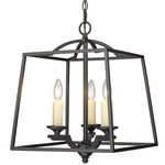 Athena Pendant - Natural Black