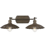 Clemence Bathroom Vanity / Ceiling Light - Dark Rust