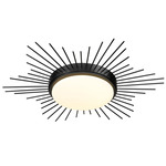 Kieran Ceiling Light - Matte Black / Opal