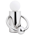 Septum Table Lamp - Chrome / Opal