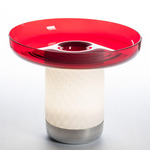 Bonta Portable Table Lamp - White / Red