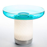 Bonta Portable Table Lamp - White / Turquoise