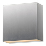 Cubed Outdoor Wall Light - Satin Aluminum