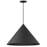 Pitch Wide Cone Pendant - Black