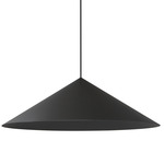 Pitch Wide Cone Pendant - Black