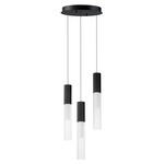 Reeds Multi Light Pendant - Black / Clear