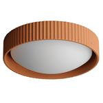 Souffle Ceiling Light - Terracotta / White