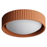 Souffle Ceiling Light - Terracotta / White