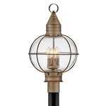 Cape Cod 120V Outdoor Pier / Post Mount - Burnished Bronze / Clear Seedy