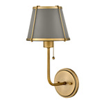 Clarke Wall Sconce - Matte Grey / Brass