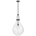 Eloise Pendant - Black / Clear