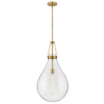 Eloise Pendant - Lacquered Brass / Clear