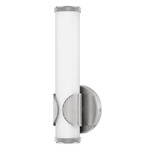 Femi Wall Sconce - Brushed Nickel / White