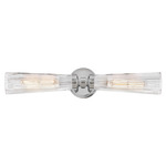 Jude Bathroom Vanity Light - Polished Nickel / Clear