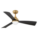 Una Smart Ceiling Fan with Light - Heritage Brass / Matte Black