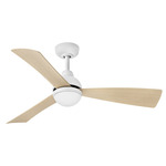 Una Smart Ceiling Fan with Light - Matte White / Natural