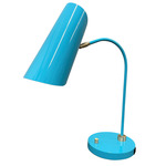Logan Table Lamp - Satin Brass / Azure