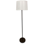 Sawyer Floor Lamp - Chestnut Bronze / White Linen