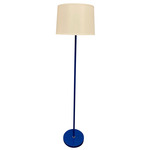Sawyer Floor Lamp - Cobalt Blue / White Linen