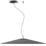 Koine Acoustic Pendant - Matte Black / Anthracite