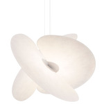 Levante Pendant - Matte White / White