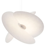 Levante Pendant - Matte White / White