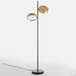 Berlin Floor Lamp - Black / Anodic Brass