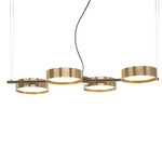 Berlin Linear Pendant - Black / Anodic Brass