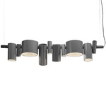 Dancing Queen Linear Pendant - Lacquered Grey