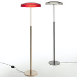 Dora Floor Lamp - Satin Black Nickel / Smoke