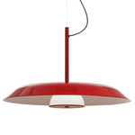 Iride Pendant - Scarlet Red / White