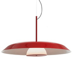 Iride Pendant - Scarlet Red / White